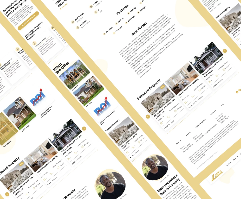 An image showcasing the mockups of the website created during this project. It includes mockups for desktop and mobile. 